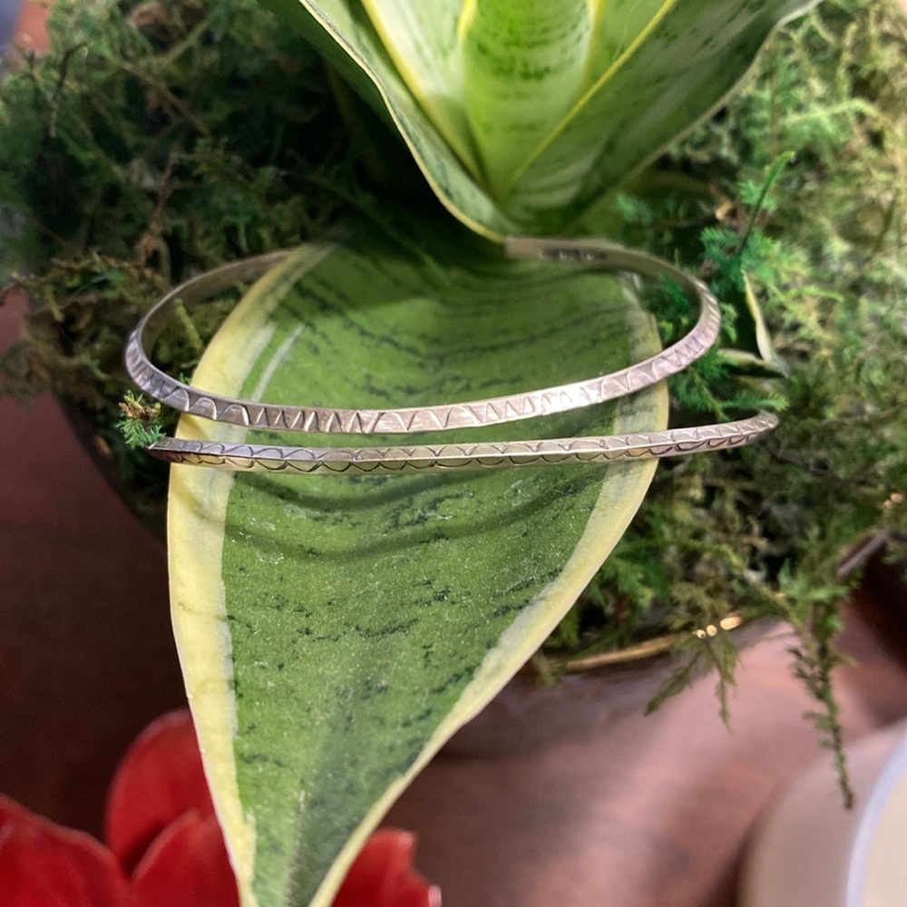 Sterling silver cuffs